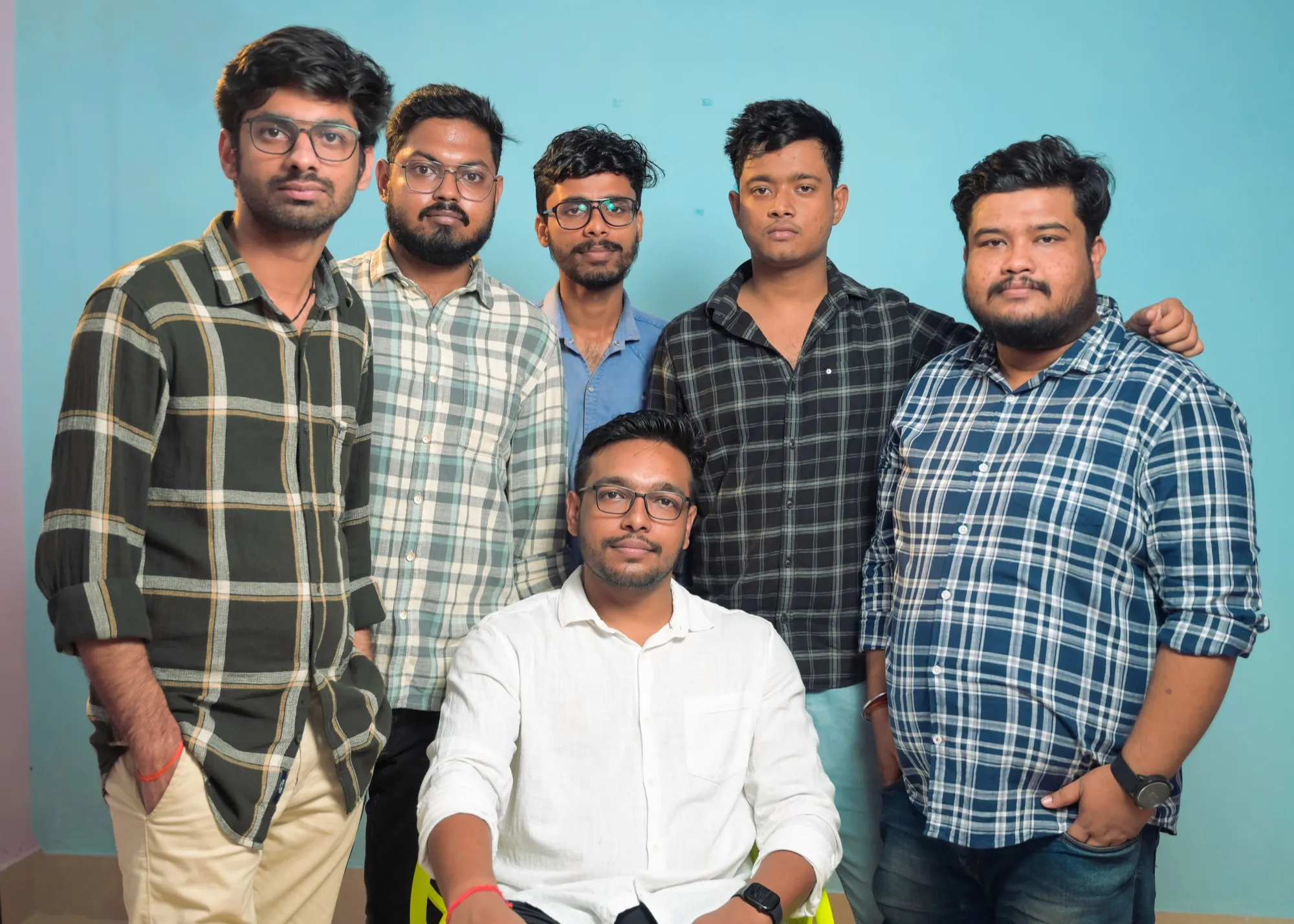 Group portrait of the six-person Messy Programmer team.